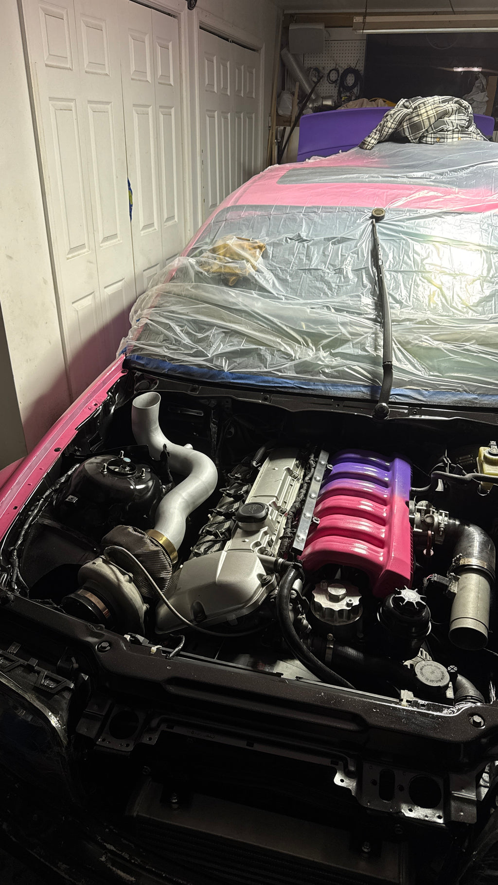 Ultimate M50 Kit installed on BMW E46 M54 engine bay