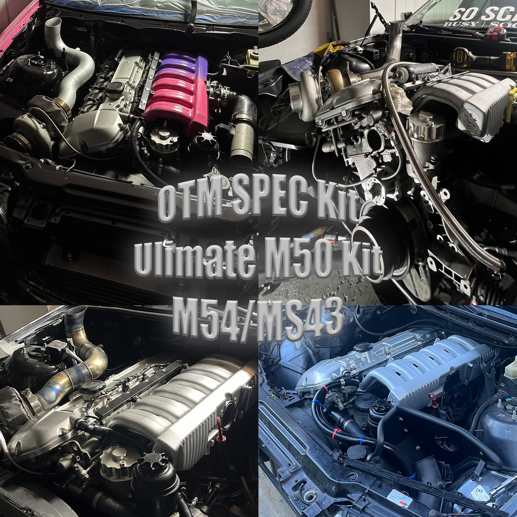 BMW M54 to M50 intake conversion kit components