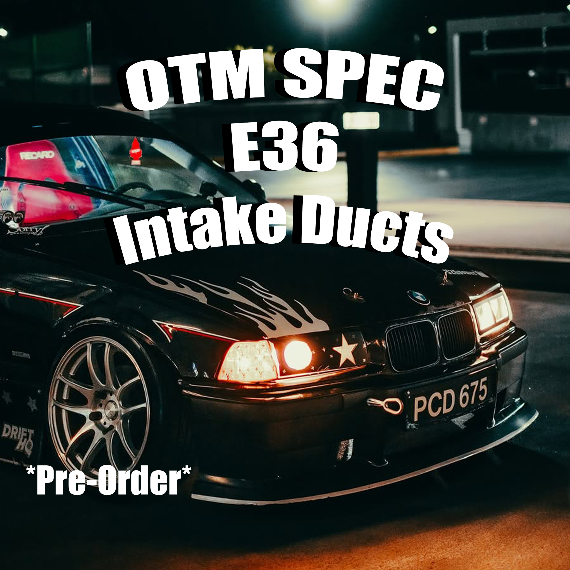 BMW E36 Air Intake Headlight Duct (Pre-Order)