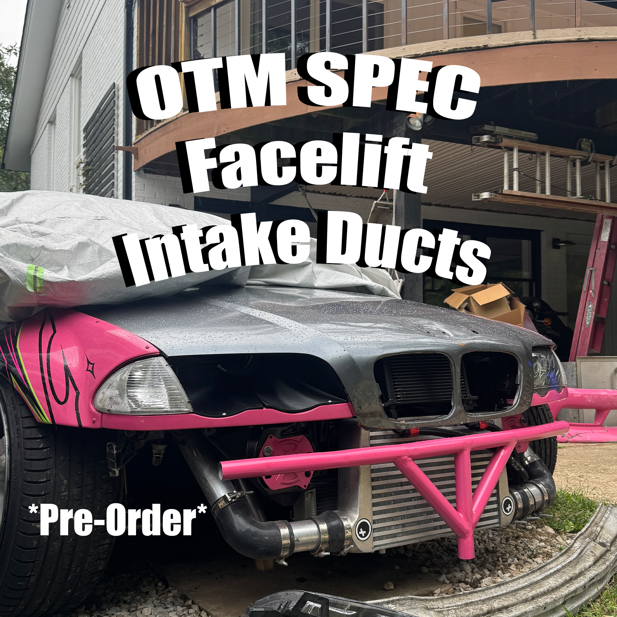 BMW E46 Facelift Coupe/Vert Air Intake Headlight Duct (Pre-Order)