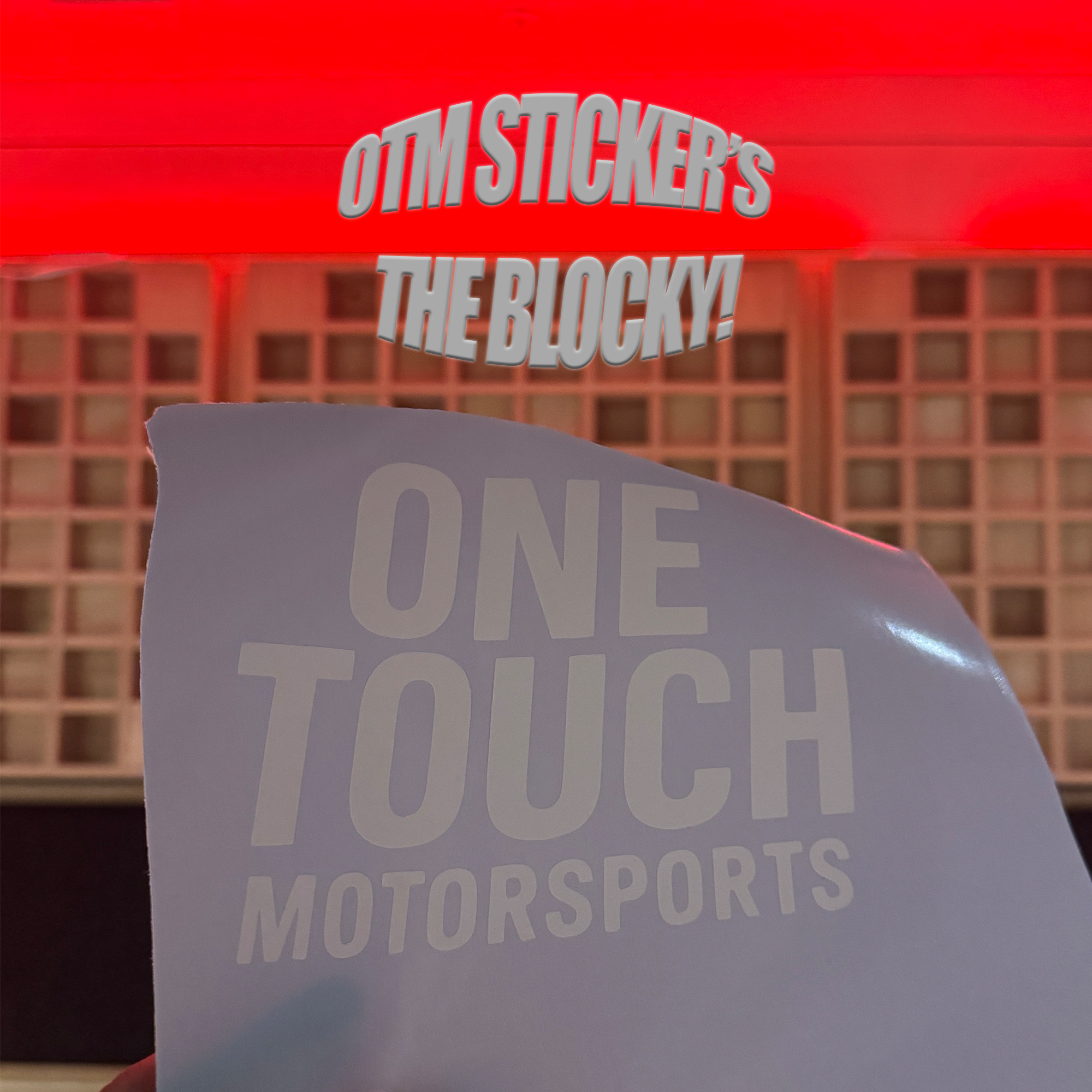 OTM SPEC STICKER'S - BLOCKY STYLE