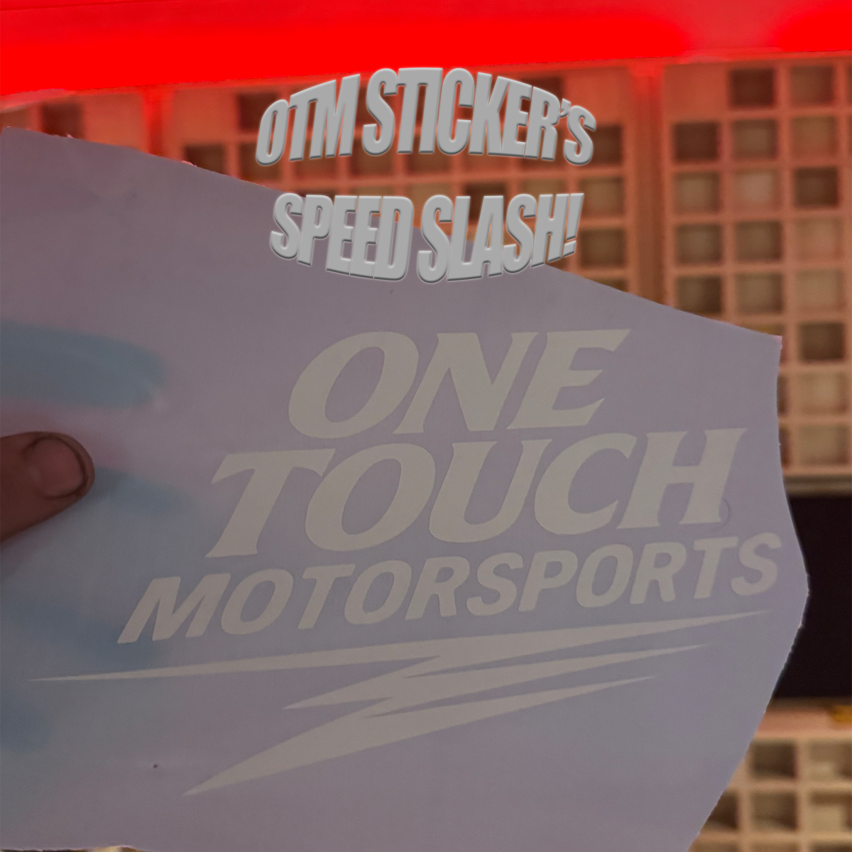 Front Slash Sticker OTM Spec Sticker's - Speed Slash! – One Touch Motorsports